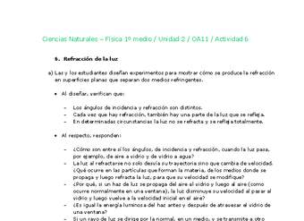 Ciencias Naturales 1 medio-Unidad 2-OA11-Actividad 6 Ciencias Naturales 1 medio-Unidad 2-OA11-Actividad 6