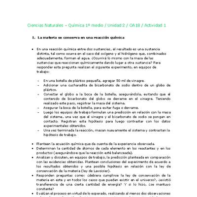 Ciencias Naturales 1 medio-Unidad 2-OA18-Actividad 1 Ciencias Naturales 1 medio-Unidad 2-OA18-Actividad 1