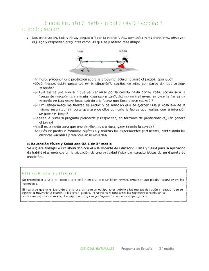 Ciencias Naturales 2 medio-Unidad 2-OA10-Actividad 7 Ciencias Naturales 2 medio-Unidad 2-OA10-Actividad 7