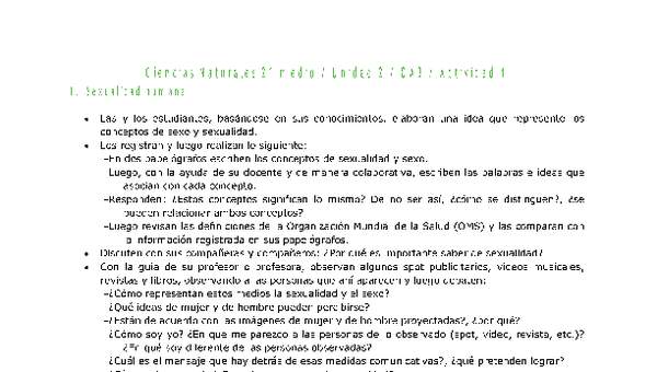 Ciencias Naturales 2 medio-Unidad 2-OA3-Actividad 1 Ciencias Naturales 2 medio-Unidad 2-OA3-Actividad 1