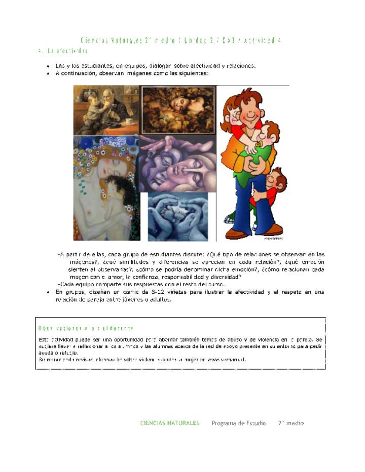 Ciencias Naturales 2 medio-Unidad 2-OA3-Actividad 4 Ciencias Naturales 2 medio-Unidad 2-OA3-Actividad 4