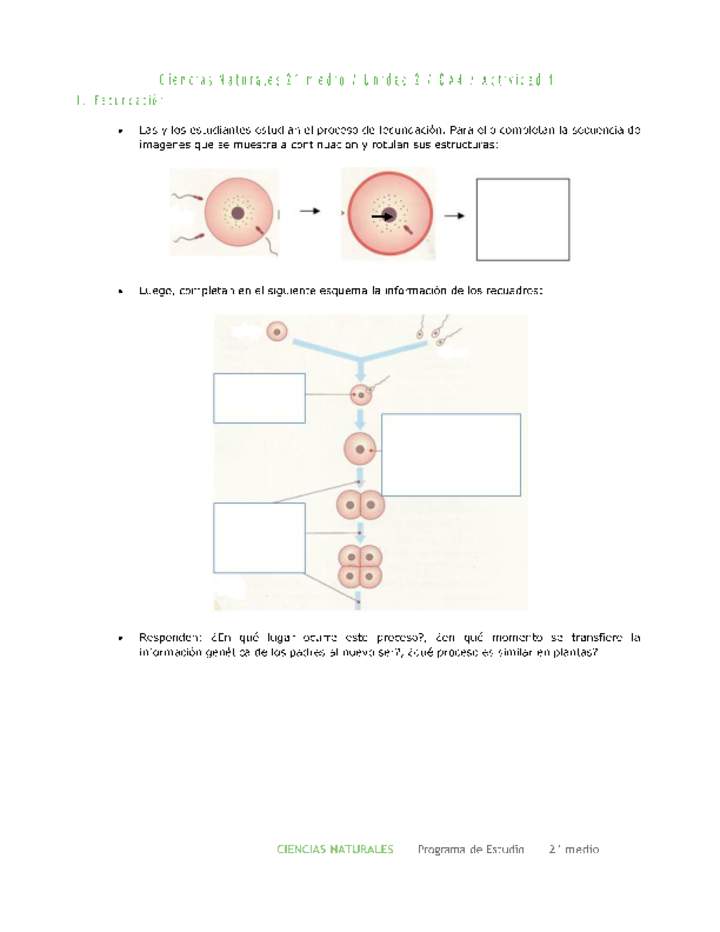 Ciencias Naturales 2 medio-Unidad 2-OA4-Actividad 1 Ciencias Naturales 2 medio-Unidad 2-OA4-Actividad 1