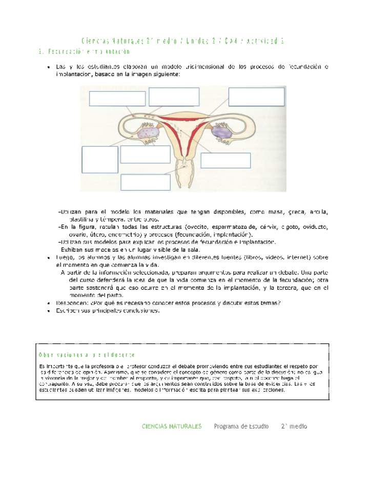 Ciencias Naturales 2 medio-Unidad 2-OA4-Actividad 2 Ciencias Naturales 2 medio-Unidad 2-OA4-Actividad 2