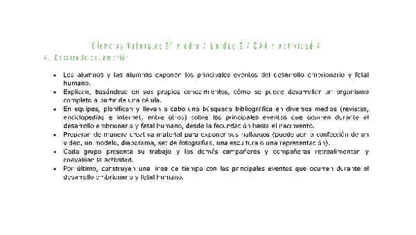 Ciencias Naturales 2 medio-Unidad 2-OA4-Actividad 4 Ciencias Naturales 2 medio-Unidad 2-OA4-Actividad 4