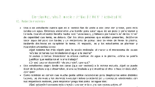 Ciencias Naturales 2 medio-Unidad 3-OA11-Actividad 10 Ciencias Naturales 2 medio-Unidad 3-OA11-Actividad 10