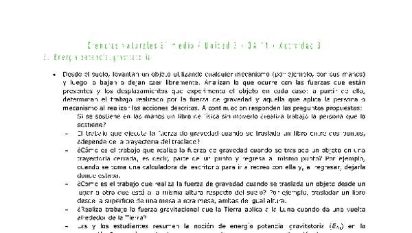 Ciencias Naturales 2 medio-Unidad 3-OA11-Actividad 3 Ciencias Naturales 2 medio-Unidad 3-OA11-Actividad 3
