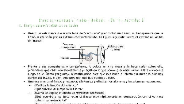 Ciencias Naturales 2 medio-Unidad 3-OA11-Actividad 8 Ciencias Naturales 2 medio-Unidad 3-OA11-Actividad 8
