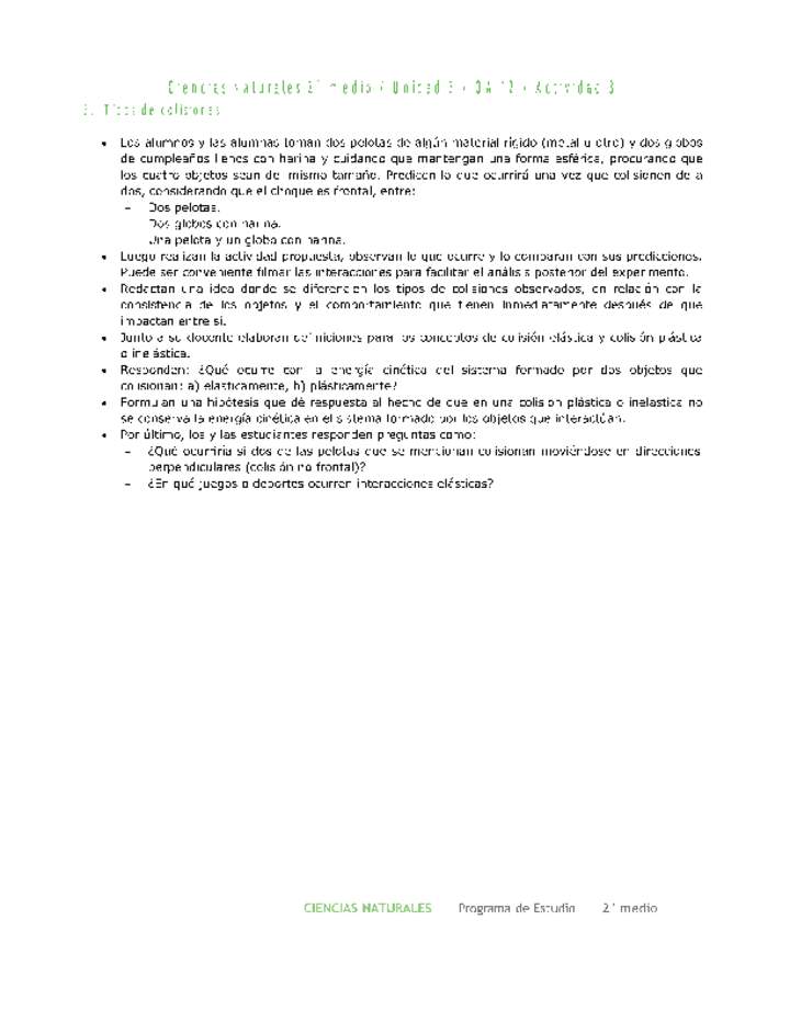 Ciencias Naturales 2 medio-Unidad 3-OA12-Actividad 3 Ciencias Naturales 2 medio-Unidad 3-OA12-Actividad 3