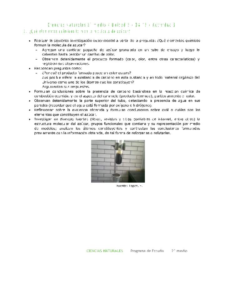 Ciencias Naturales 2 medio-Unidad 3-OA17-Actividad 3 Ciencias Naturales 2 medio-Unidad 3-OA17-Actividad 3