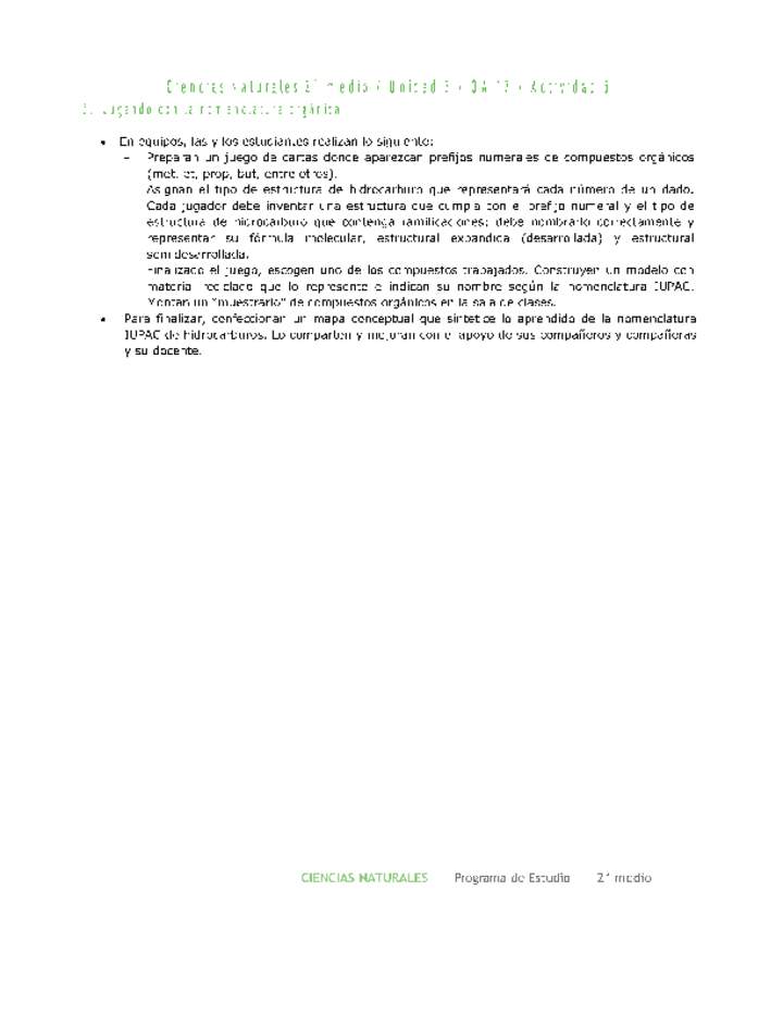 Ciencias Naturales 2 medio-Unidad 3-OA17-Actividad 5 Ciencias Naturales 2 medio-Unidad 3-OA17-Actividad 5