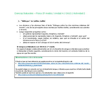Ciencias Naturales 2 medio-Unidad 4-OA13-Actividad 2 Ciencias Naturales 2 medio-Unidad 4-OA13-Actividad 2