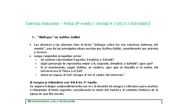 Ciencias Naturales 2 medio-Unidad 4-OA13-Actividad 2 Ciencias Naturales 2 medio-Unidad 4-OA13-Actividad 2