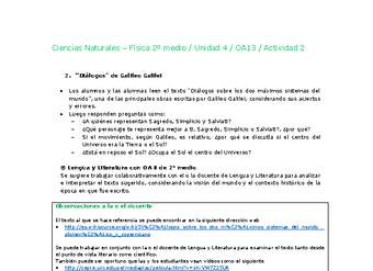 Ciencias Naturales 2 medio-Unidad 4-OA13-Actividad 2 Ciencias Naturales 2 medio-Unidad 4-OA13-Actividad 2