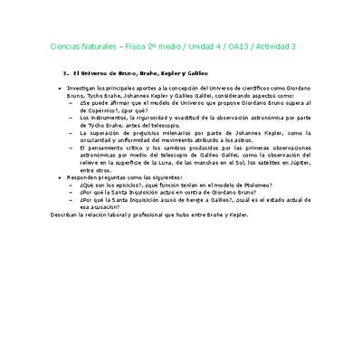Ciencias Naturales 2 medio-Unidad 4-OA13-Actividad 3 Ciencias Naturales 2 medio-Unidad 4-OA13-Actividad 3