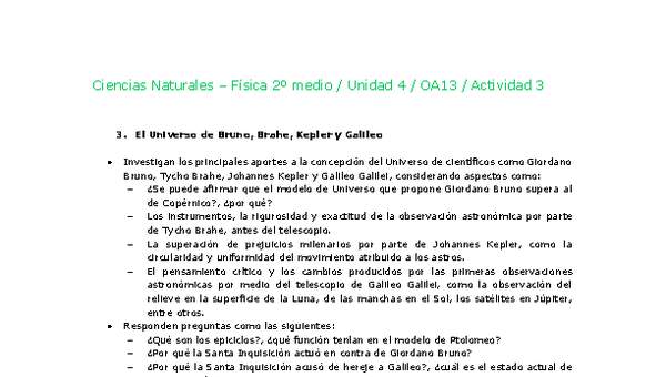 Ciencias Naturales 2 medio-Unidad 4-OA13-Actividad 3 Ciencias Naturales 2 medio-Unidad 4-OA13-Actividad 3