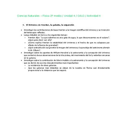 Ciencias Naturales 2 medio-Unidad 4-OA13-Actividad 4 Ciencias Naturales 2 medio-Unidad 4-OA13-Actividad 4