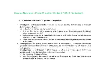 Ciencias Naturales 2 medio-Unidad 4-OA13-Actividad 4 Ciencias Naturales 2 medio-Unidad 4-OA13-Actividad 4