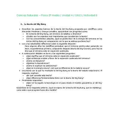 Ciencias Naturales 2 medio-Unidad 4-OA13-Actividad 6 Ciencias Naturales 2 medio-Unidad 4-OA13-Actividad 6
