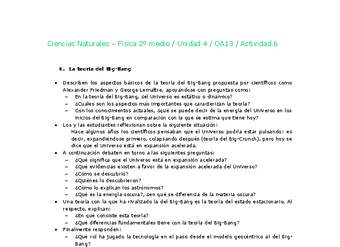 Ciencias Naturales 2 medio-Unidad 4-OA13-Actividad 6 Ciencias Naturales 2 medio-Unidad 4-OA13-Actividad 6