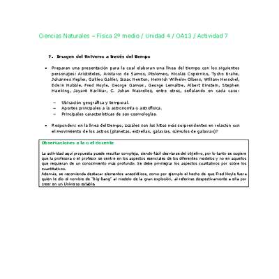 Ciencias Naturales 2 medio-Unidad 4-OA13-Actividad 7 Ciencias Naturales 2 medio-Unidad 4-OA13-Actividad 7