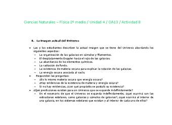 Ciencias Naturales 2 medio-Unidad 4-OA13-Actividad 8 Ciencias Naturales 2 medio-Unidad 4-OA13-Actividad 8