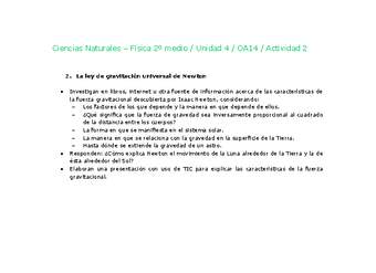 Ciencias Naturales 2 medio-Unidad 4-OA14-Actividad 2 Ciencias Naturales 2 medio-Unidad 4-OA14-Actividad 2