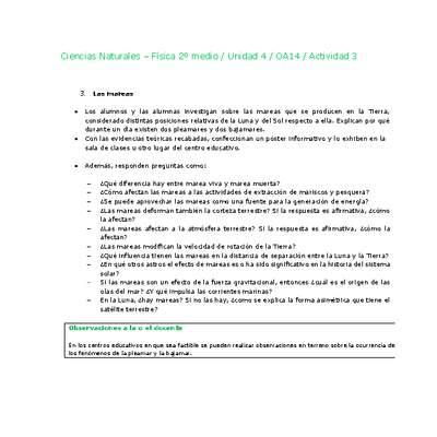 Ciencias Naturales 2 medio-Unidad 4-OA14-Actividad 3 Ciencias Naturales 2 medio-Unidad 4-OA14-Actividad 3
