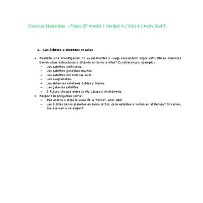 Ciencias Naturales 2 medio-Unidad 4-OA14-Actividad 5 Ciencias Naturales 2 medio-Unidad 4-OA14-Actividad 5