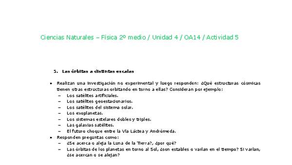 Ciencias Naturales 2 medio-Unidad 4-OA14-Actividad 5 Ciencias Naturales 2 medio-Unidad 4-OA14-Actividad 5