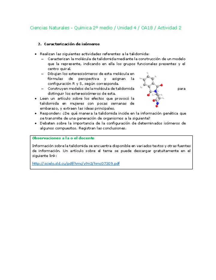 Ciencias Naturales 2 medio-Unidad 4-OA18-Actividad 2 Ciencias Naturales 2 medio-Unidad 4-OA18-Actividad 2