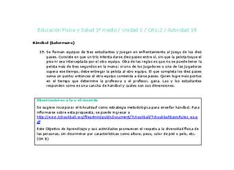 Educación Física 1 medio-Unidad 2-OA1;2-Actividad 19 Educación Física 1 medio-Unidad 2-OA1;2-Actividad 19