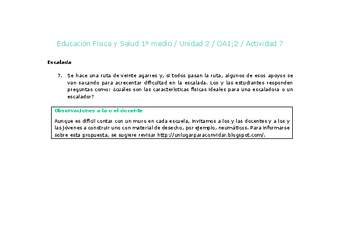 Educación Física 1 medio-Unidad 2-OA1;2-Actividad 7 Educación Física 1 medio-Unidad 2-OA1;2-Actividad 7