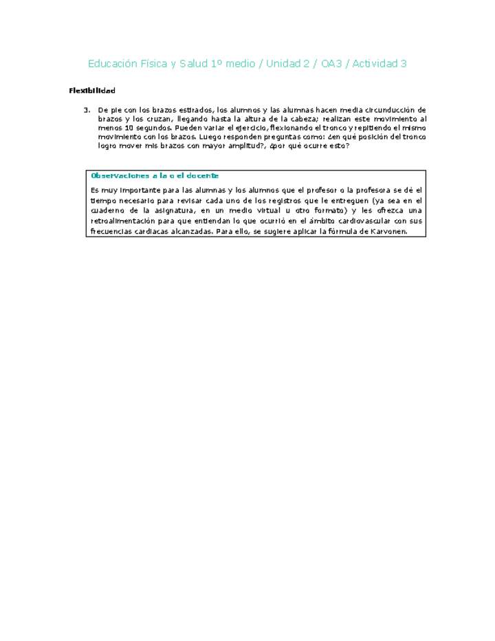 Educación Física 1 medio-Unidad 2-OA3-Actividad 3 Educación Física 1 medio-Unidad 2-OA3-Actividad 3