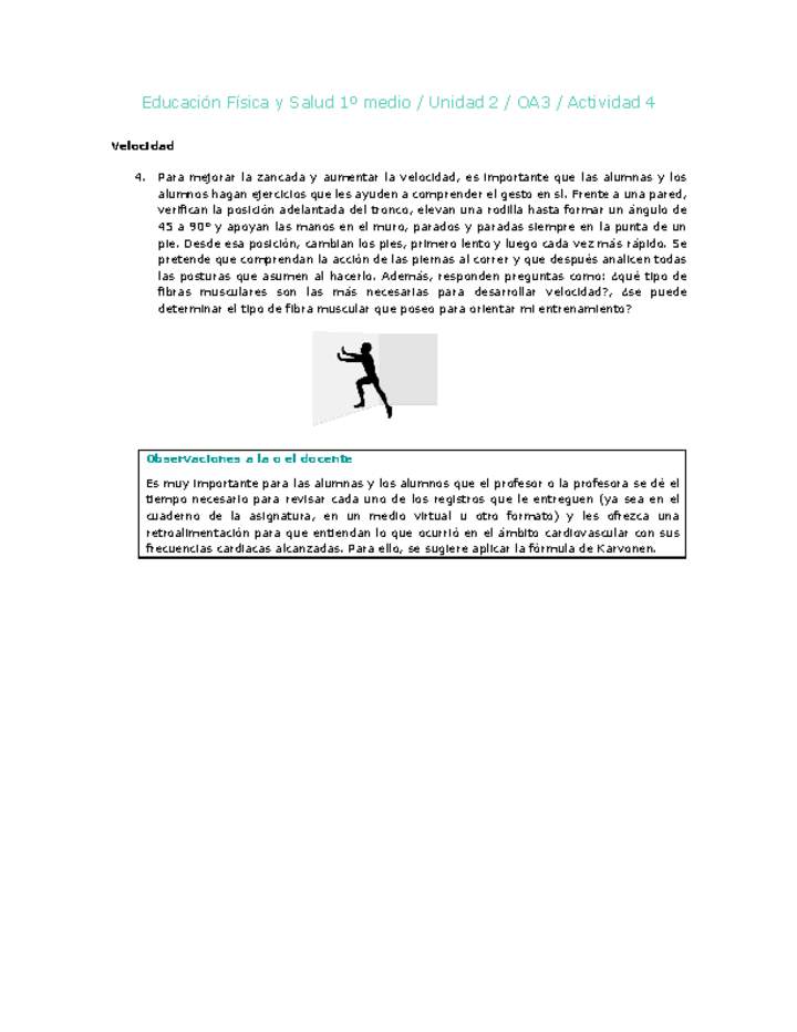 Educación Física 1 medio-Unidad 2-OA3-Actividad 4 Educación Física 1 medio-Unidad 2-OA3-Actividad 4