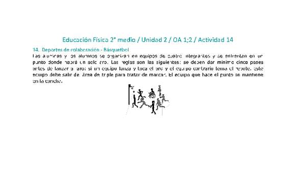 Educación Física 2 medio-Unidad 2-OA1;2-Actividad 14 Educación Física 2 medio-Unidad 2-OA1;2-Actividad 14