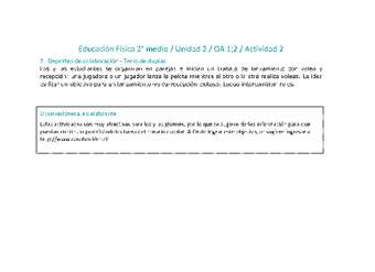 Educación Física 2 medio-Unidad 2-OA1;2-Actividad 2 Educación Física 2 medio-Unidad 2-OA1;2-Actividad 2