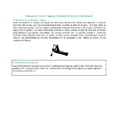 Educación Física 2 medio-Unidad 2-OA1;2-Actividad 3 Educación Física 2 medio-Unidad 2-OA1;2-Actividad 3