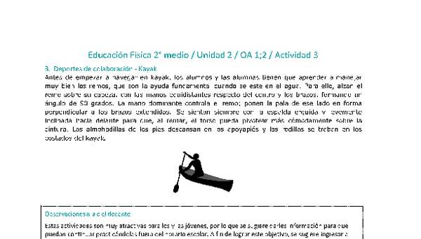 Educación Física 2 medio-Unidad 2-OA1;2-Actividad 3 Educación Física 2 medio-Unidad 2-OA1;2-Actividad 3