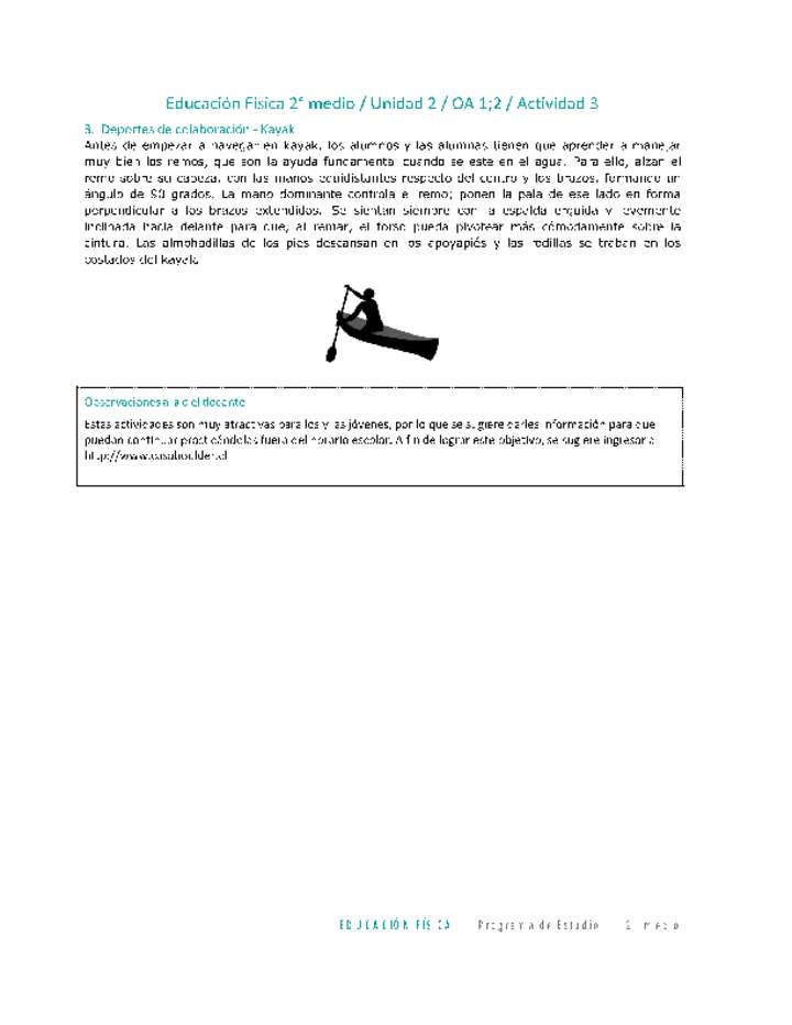 Educación Física 2 medio-Unidad 2-OA1;2-Actividad 3 Educación Física 2 medio-Unidad 2-OA1;2-Actividad 3
