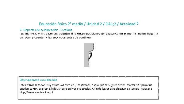 Educación Física 2 medio-Unidad 2-OA1;2-Actividad 7 Educación Física 2 medio-Unidad 2-OA1;2-Actividad 7
