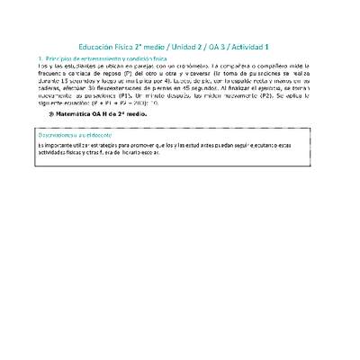 Educación Física 2 medio-Unidad 2-OA3-Actividad 1 Educación Física 2 medio-Unidad 2-OA3-Actividad 1