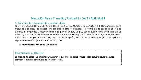 Educación Física 2 medio-Unidad 2-OA3-Actividad 1 Educación Física 2 medio-Unidad 2-OA3-Actividad 1