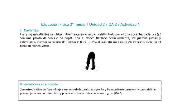 Educación Física 2 medio-Unidad 2-OA3-Actividad 4 Educación Física 2 medio-Unidad 2-OA3-Actividad 4