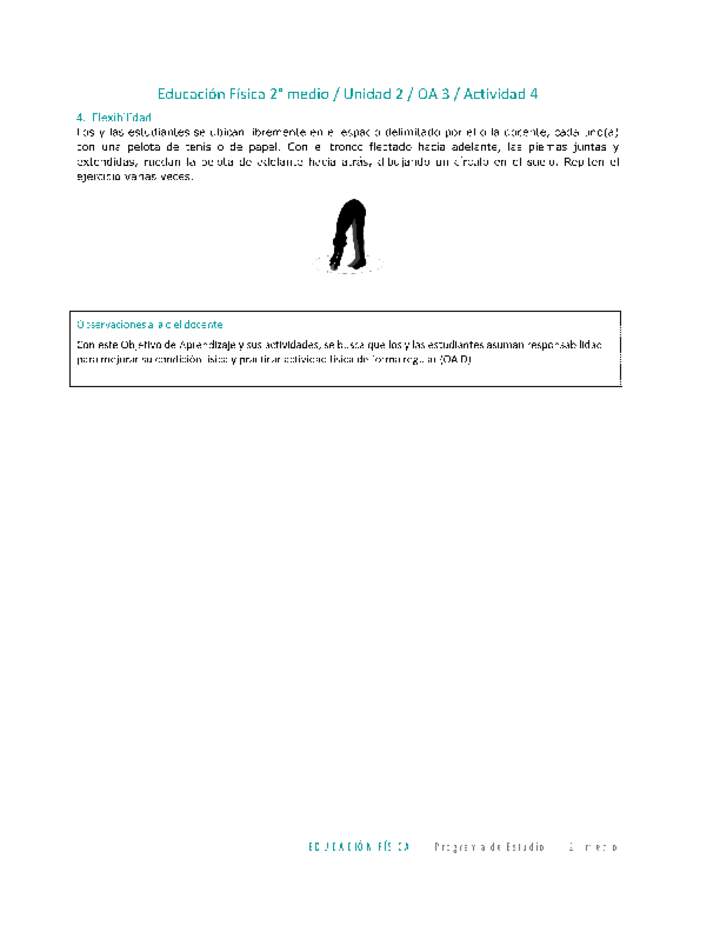 Educación Física 2 medio-Unidad 2-OA3-Actividad 4 Educación Física 2 medio-Unidad 2-OA3-Actividad 4