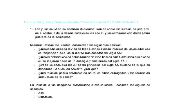 Historia 1 medio-Unidad 2-OA18-Actividad 1 Historia 1 medio-Unidad 2-OA18-Actividad 1