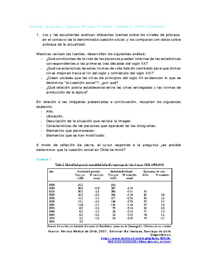 Historia 1 medio-Unidad 2-OA18-Actividad 1 Historia 1 medio-Unidad 2-OA18-Actividad 1