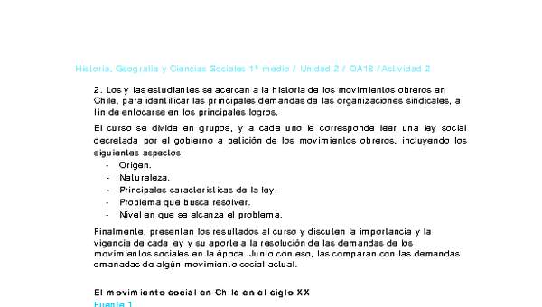 Historia 1 medio-Unidad 2-OA18-Actividad 2 Historia 1 medio-Unidad 2-OA18-Actividad 2