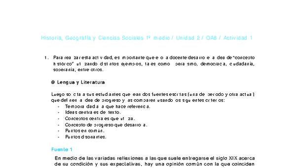 Historia 1 medio-Unidad 2-OA4-Actividad 1 Historia 1 medio-Unidad 2-OA4-Actividad 1