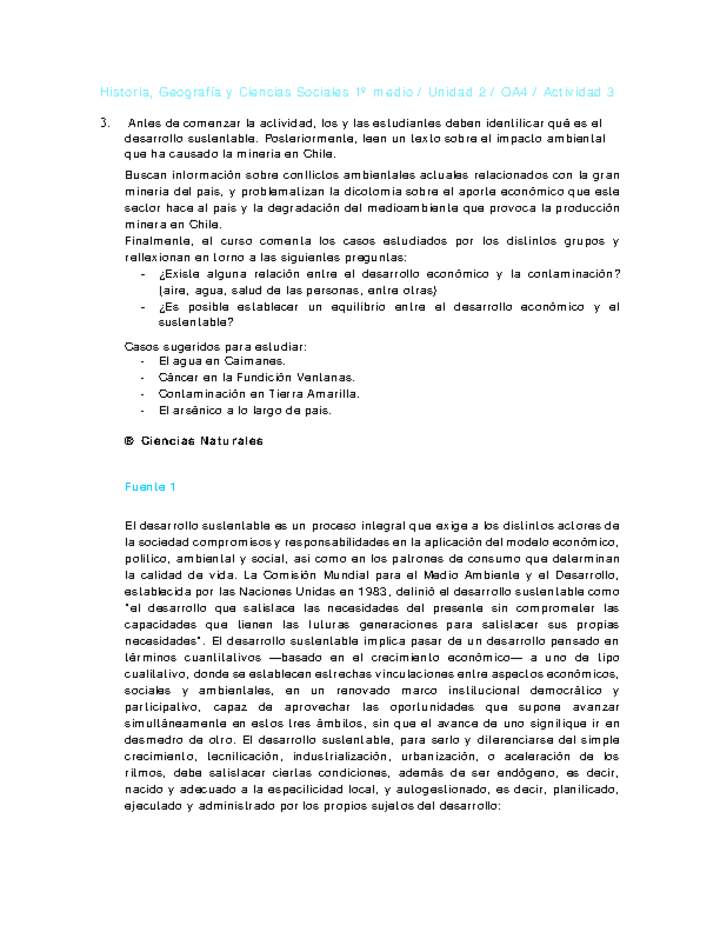 Historia 1 medio-Unidad 2-OA4-Actividad 3 Historia 1 medio-Unidad 2-OA4-Actividad 3