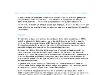 Historia 1 medio-Unidad 2-OA6-Actividad 2 Historia 1 medio-Unidad 2-OA6-Actividad 2